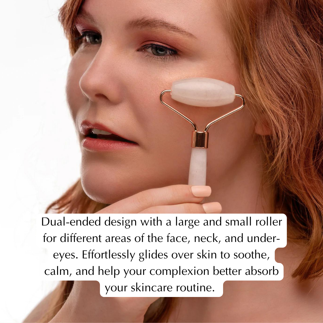 Lagoon Genuine Rose Quartz Facial Roller