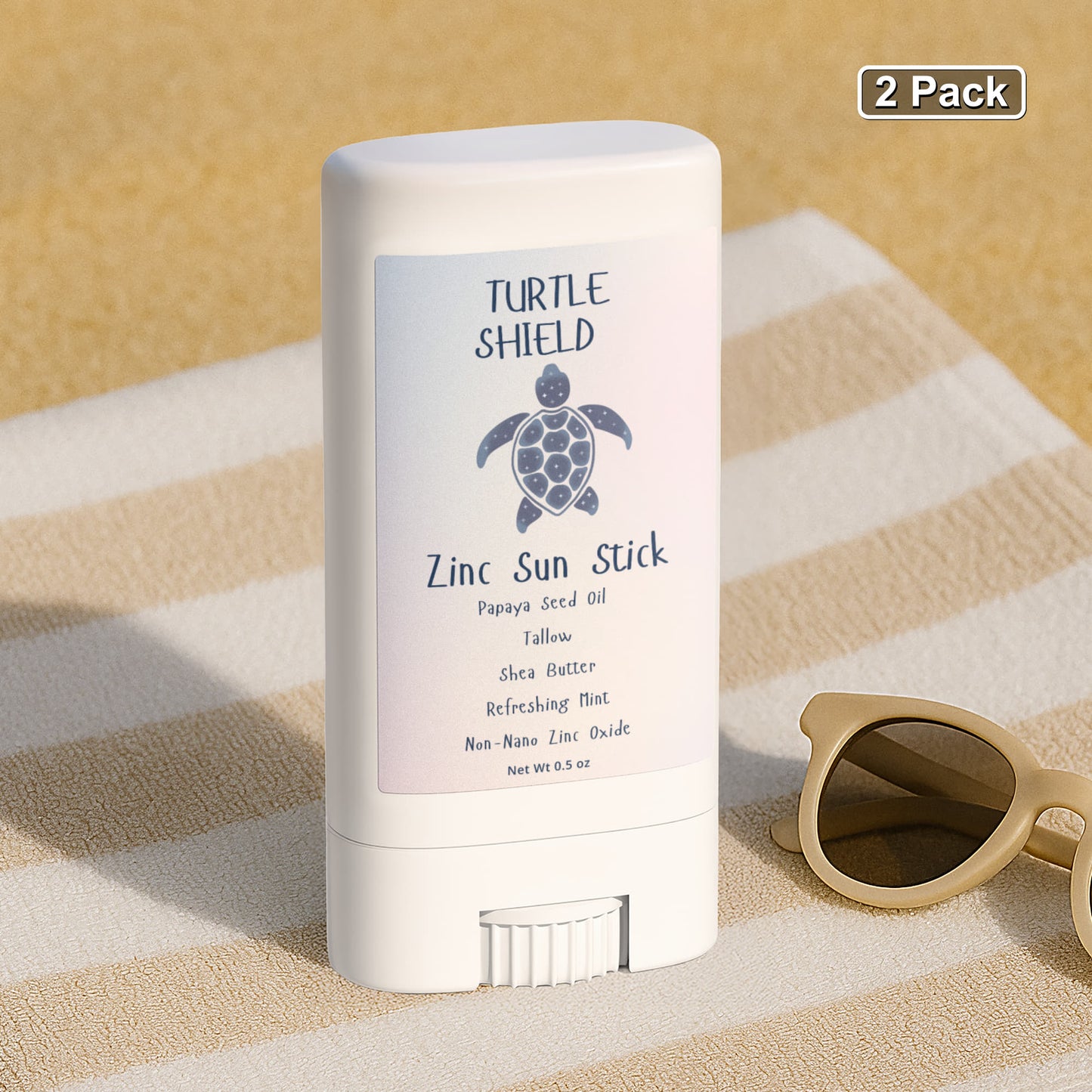 Turtle Shield Zinc Sun Stick (2 Pack)
