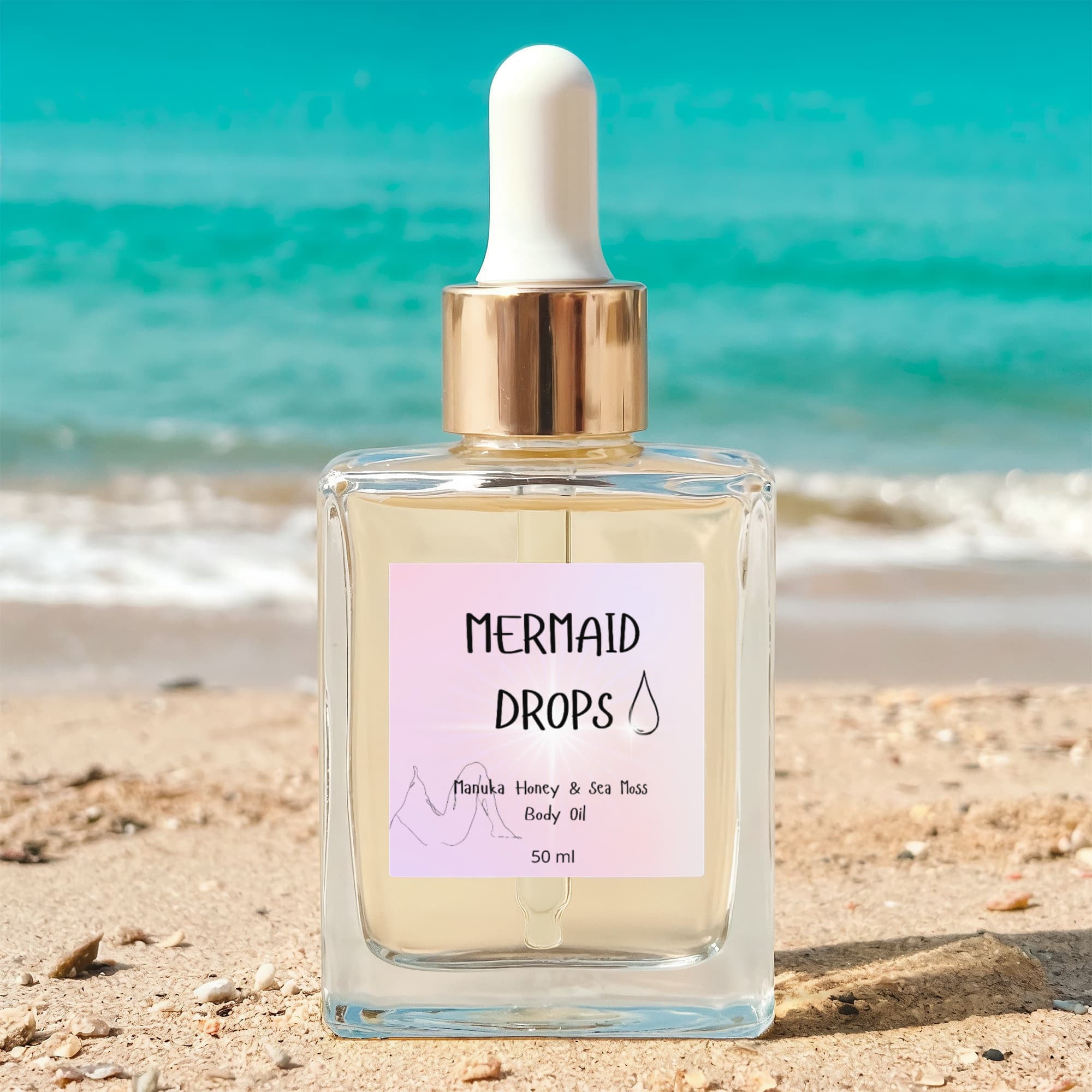 Mermaid Drops Manuka Honey & Sea Moss Body Oil