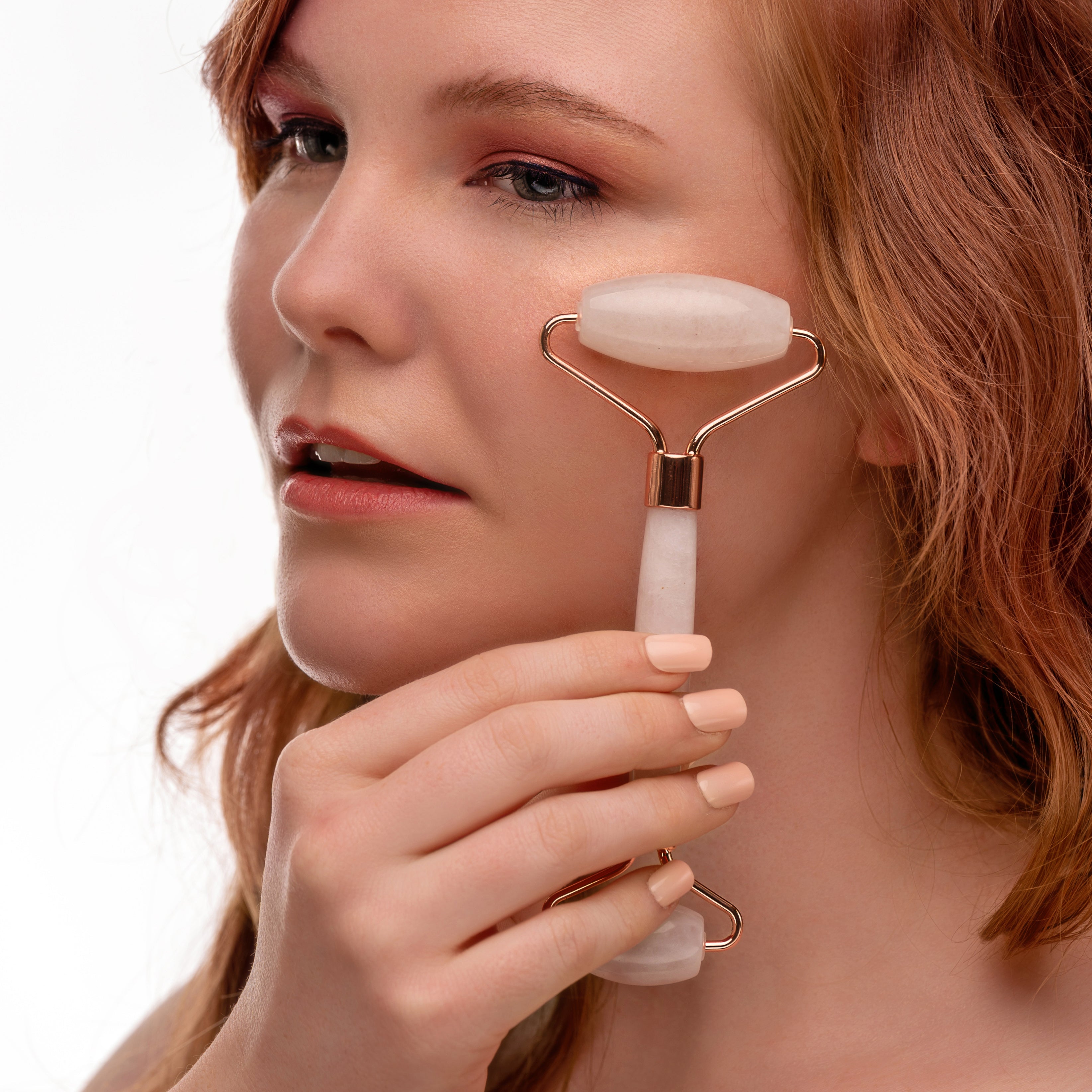 Lagoon Genuine Rose Quartz Facial Roller