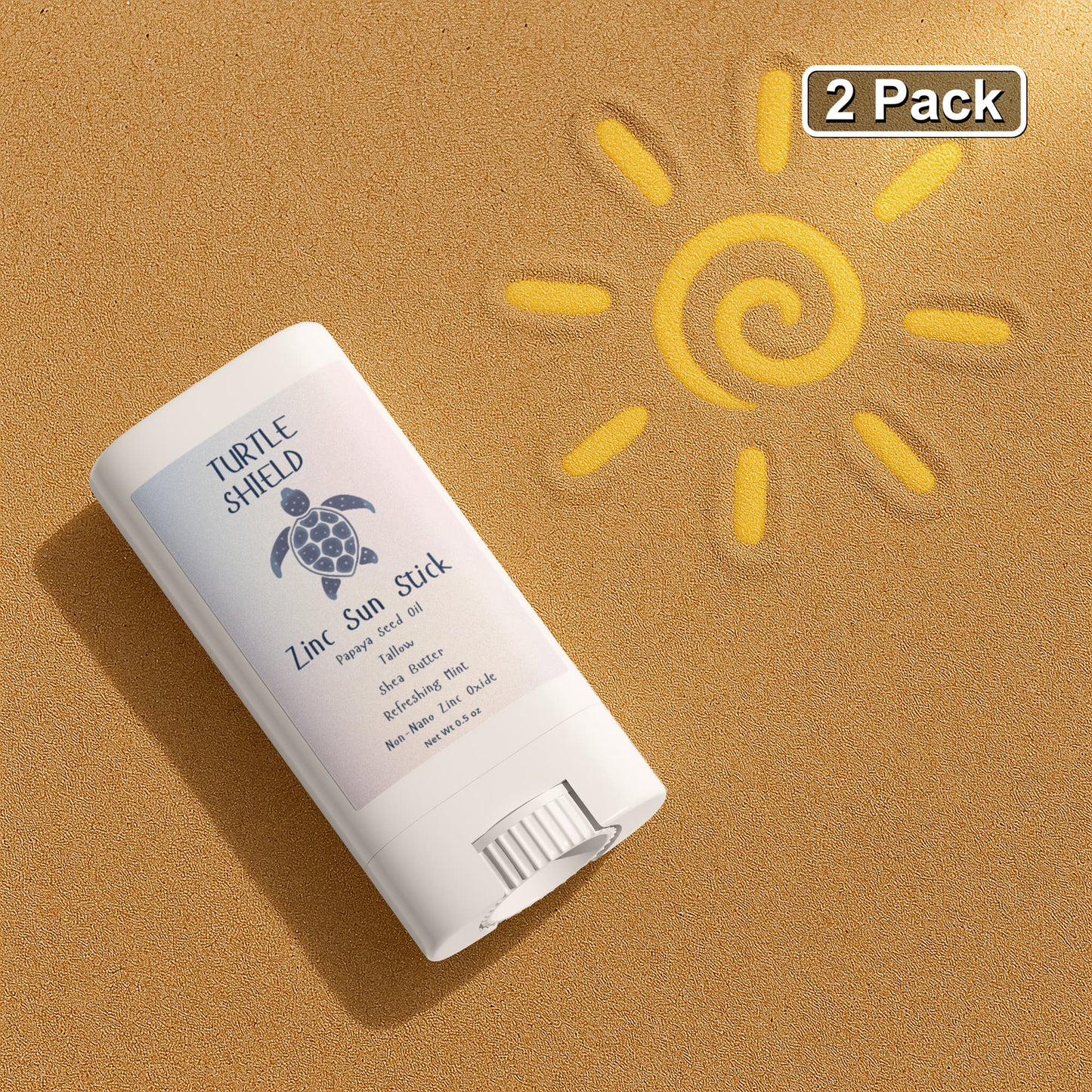 Turtle Shield Zinc Sun Stick (2 Pack)