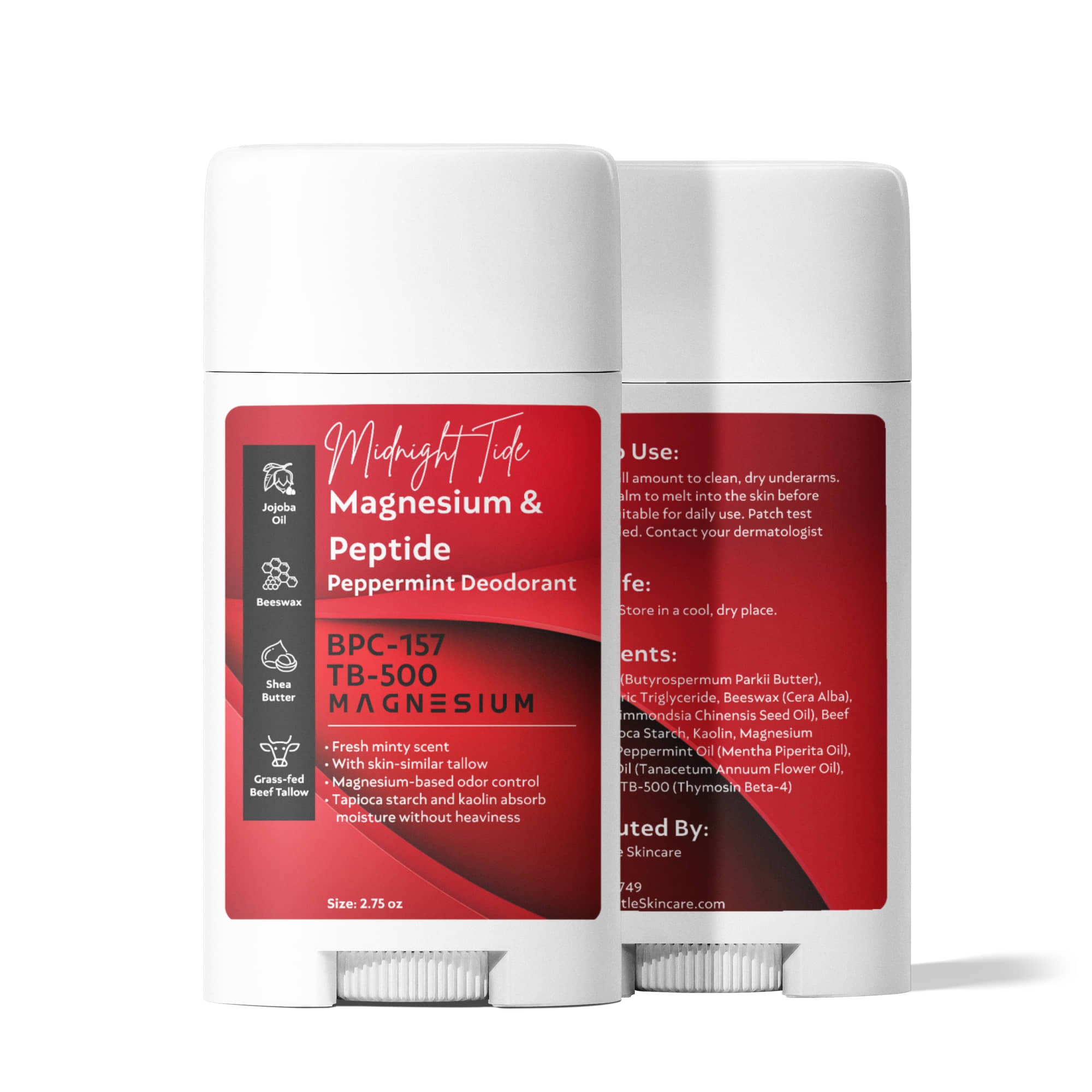Midnight Tide™ Magnesium Peptide Peppermint Deodorant (2 pack)