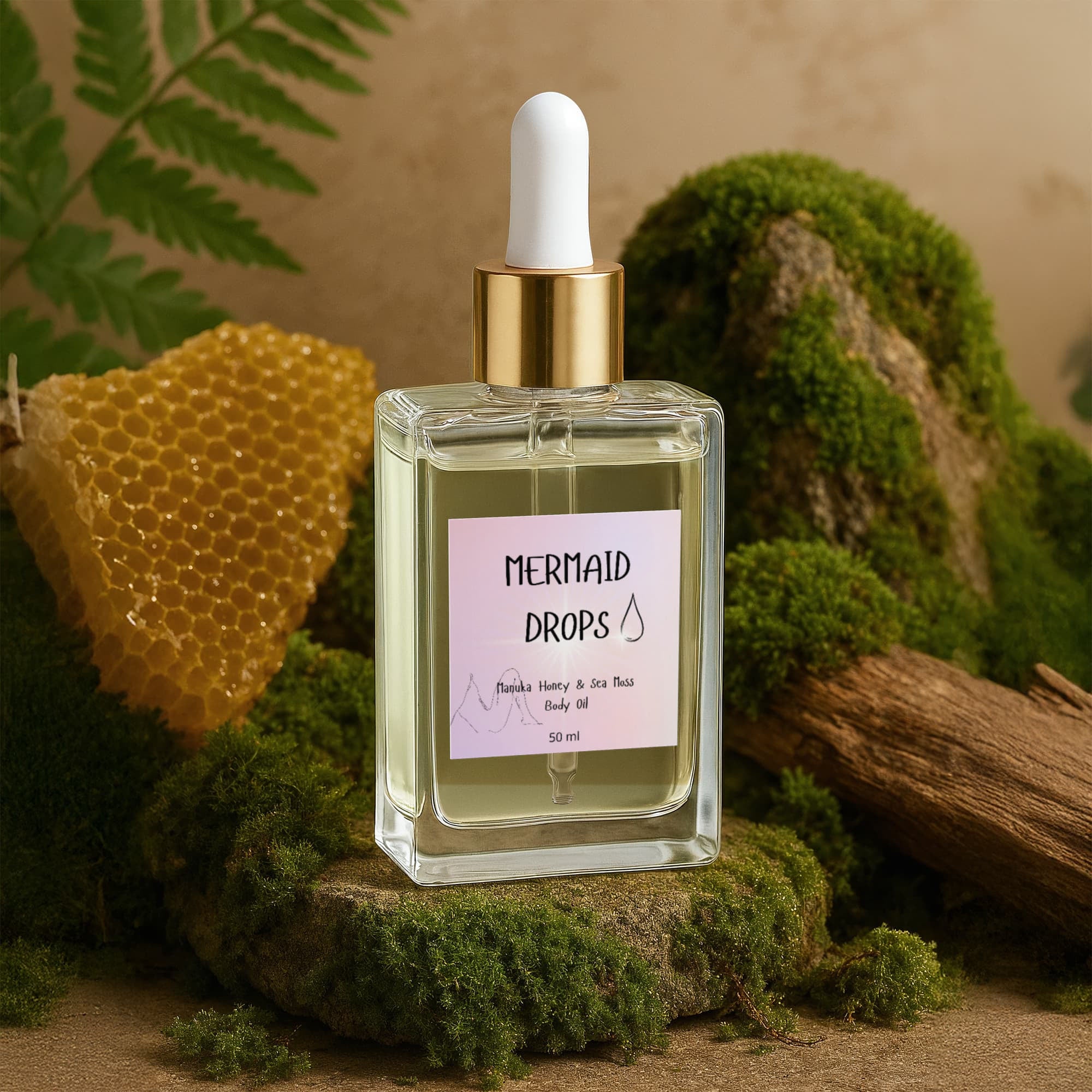 Mermaid Drops Manuka Honey & Sea Moss Body Oil